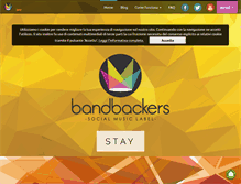 Tablet Screenshot of bandbackers.com